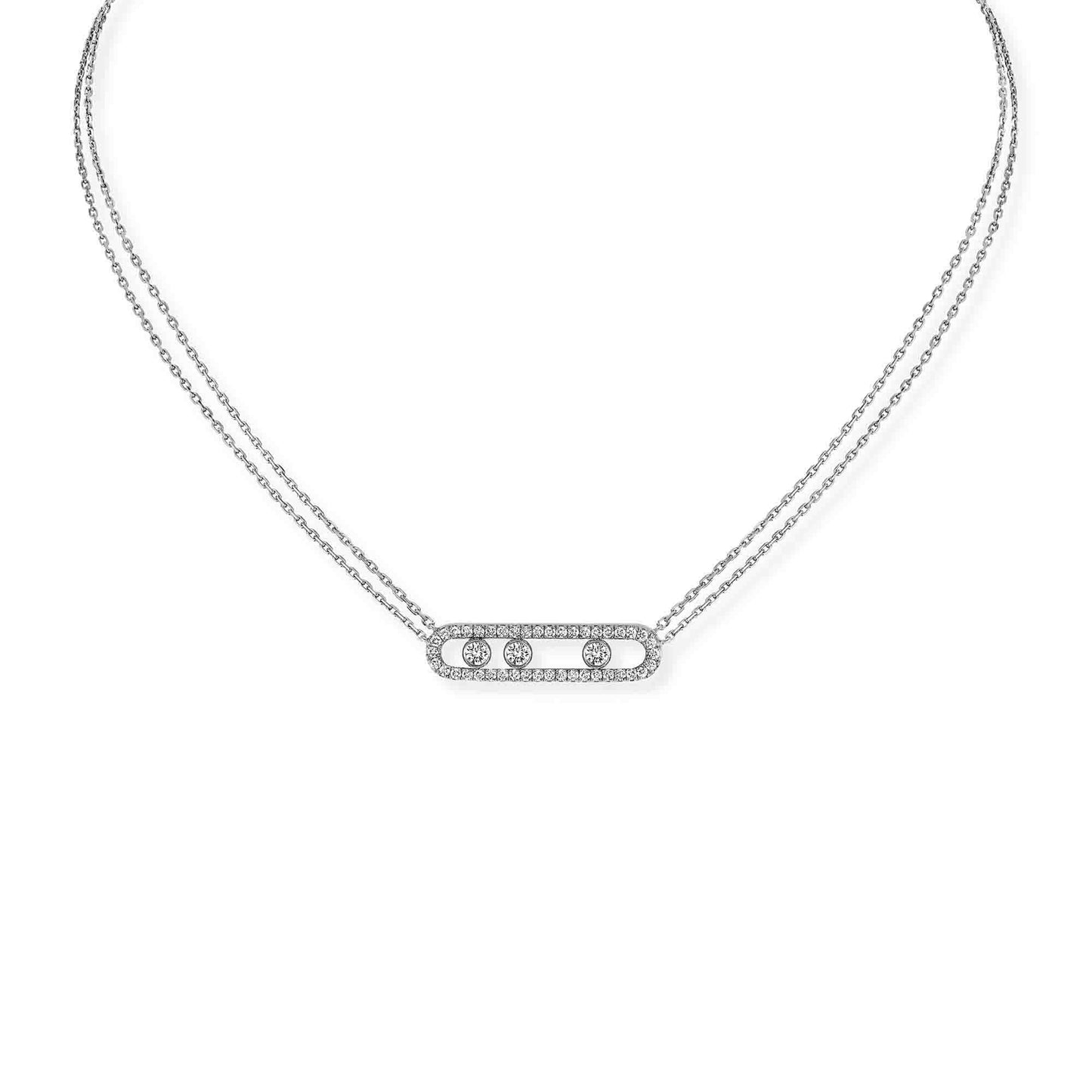 Move Classique Pavé Halskette von Messika (03994-WG) Move Classique Pavé Halskette von Messika (03994-WG)