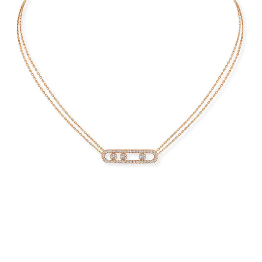 Move Classique Pavé Halskette • Diamant von Messika (03994-PG)