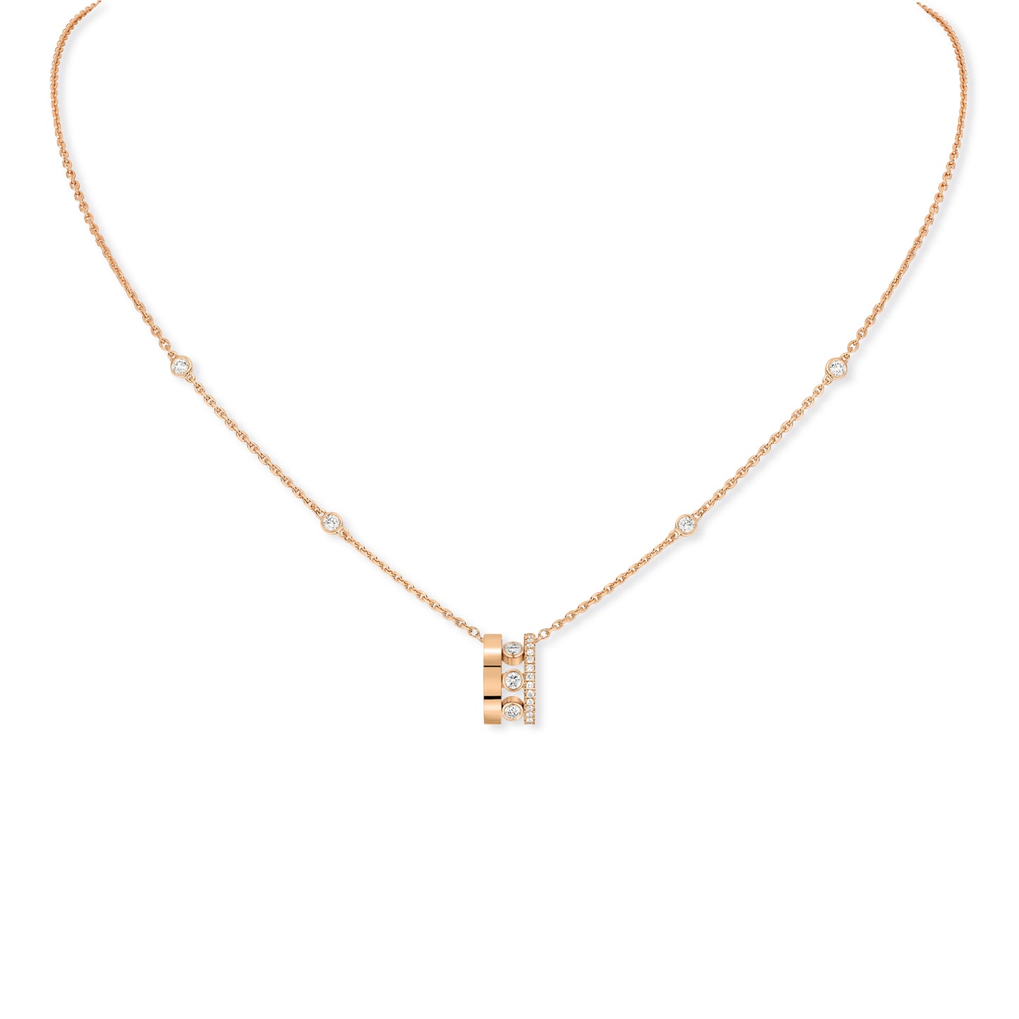 Move Romane Halskette, Roségold • Diamant von Messika (07158-PG)