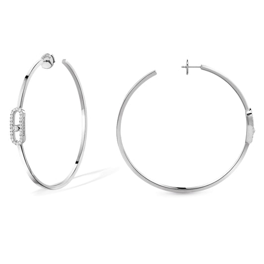 Move Uno Creolen , Weißgold • Diamant von Messika (12468-WG)