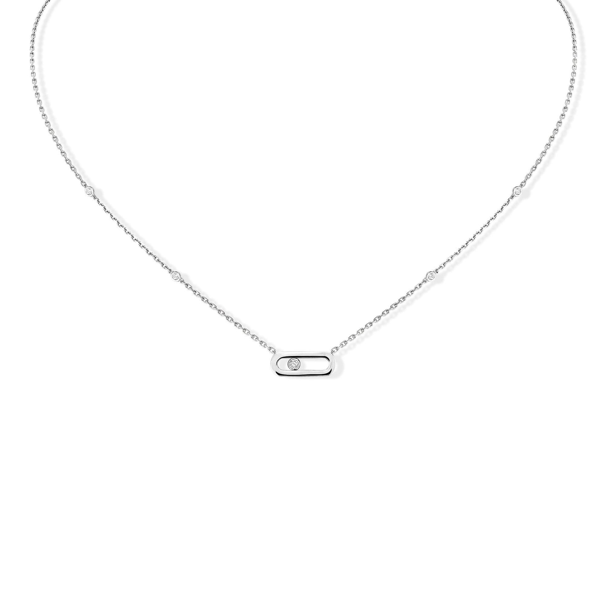 Move Uno Gold Kette, Weißgold • Diamant von Messika (10053-WG)