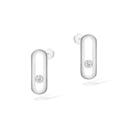 Move Uno Ohrringe, Weißgold • Diamant von Messika (12182-WG )
