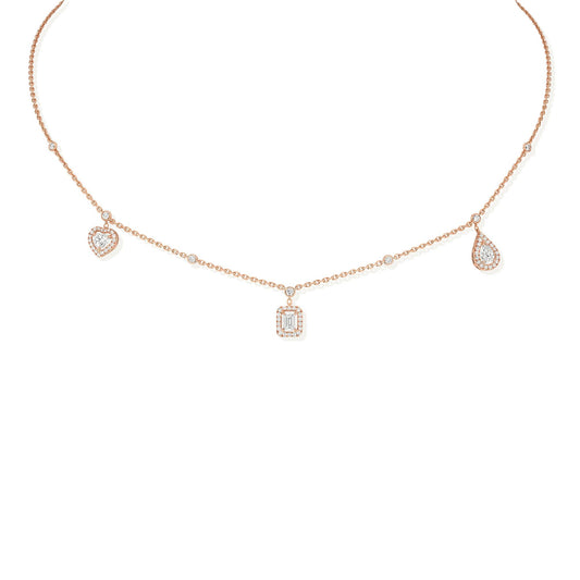 My Twin Trio Halskette, Roségold • Diamant • Smaragd von Messika (11945-PG)