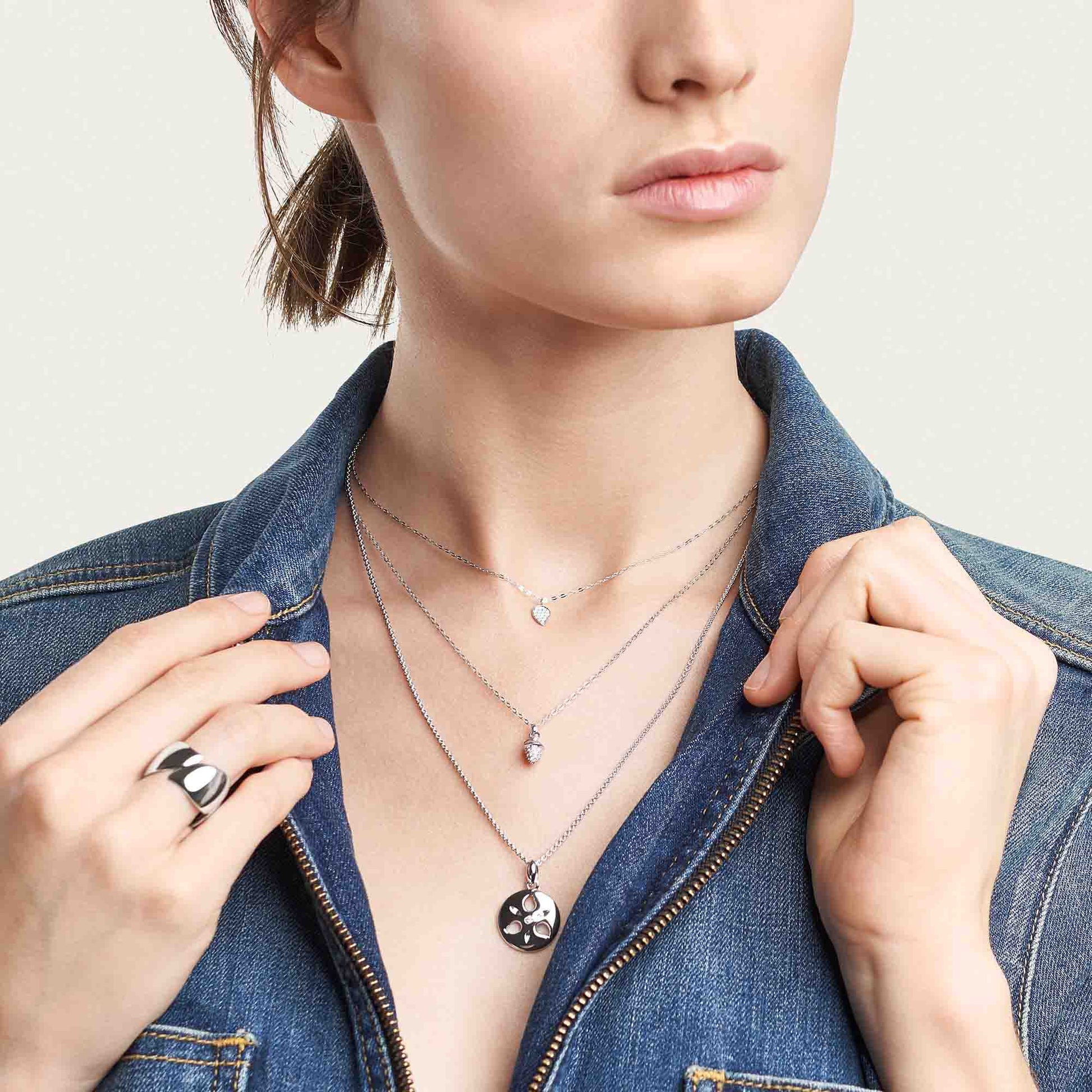 myMIKADO Halskette, Weißgold • Diamant von Tamara Comolli (N-MM-p-wg)