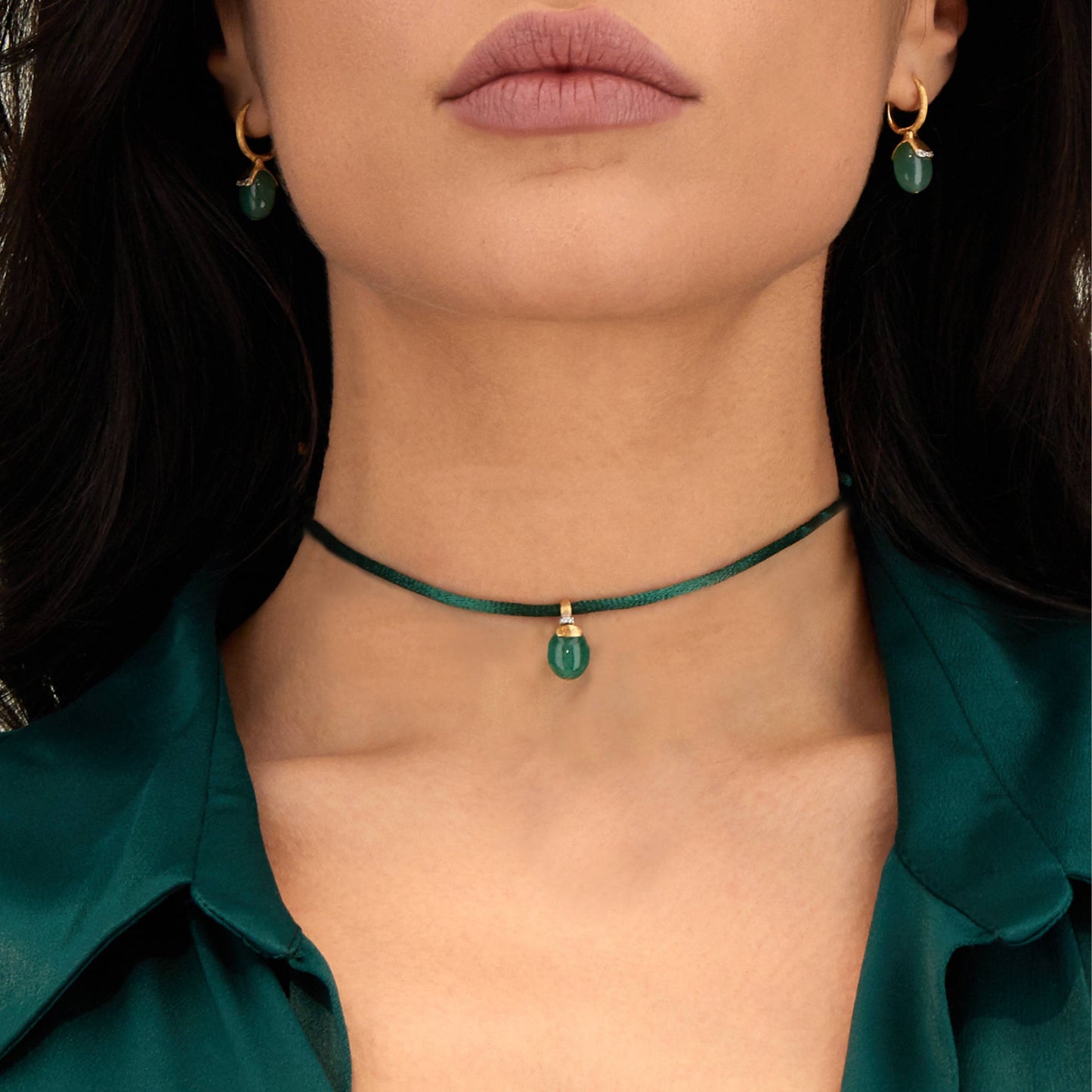 Amazzonia Anhänger, Gelbgold • Diamant von Nanis (PS17-603)