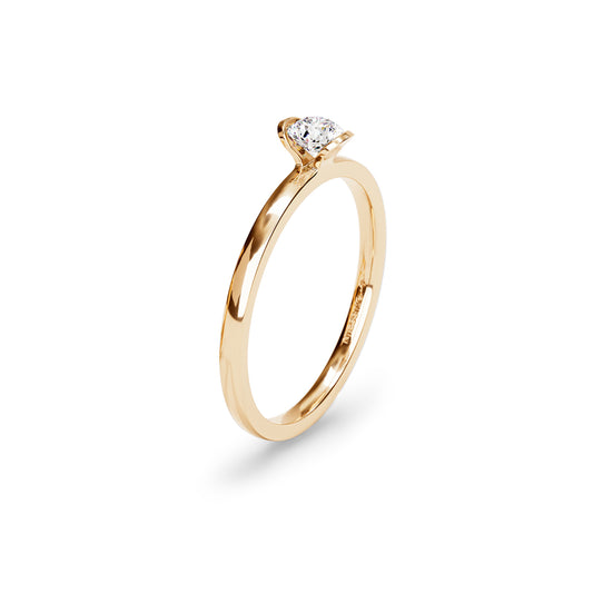 Niessing Amatis Fine C Ring - N381961-0.08ct (08ct-gloss-fr) mit Diamant