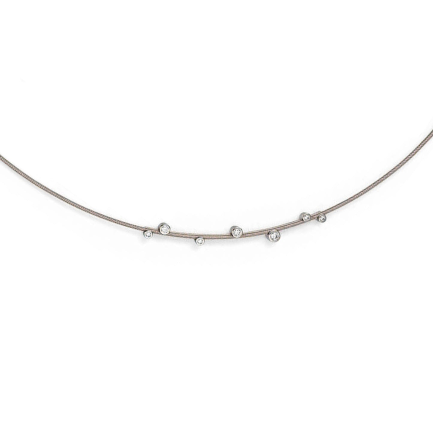 Niessing Artist Anhänger für 1,2 mm Schnur (N353907-43mm-7br-fg) mit Diamant