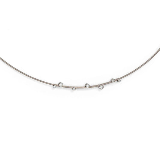 Niessing Artist Anhänger für 1,2 mm Schnur (N353907-43mm-7br-fg) mit Diamant