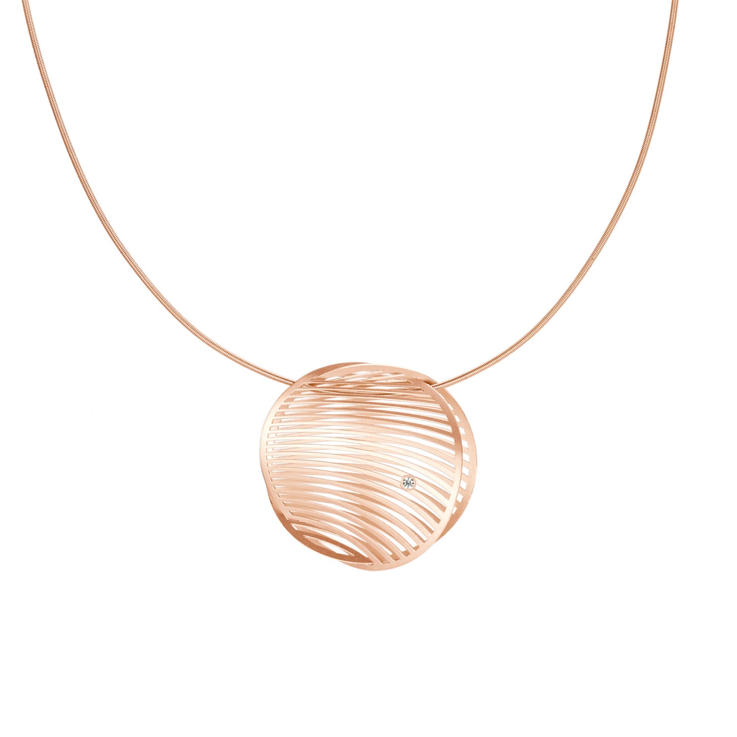 Niessing Mirage Anhänger runde Form (N333930-30mm-cr) mit Diamant