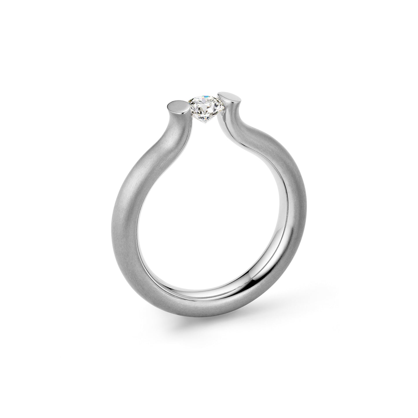 Spannring® Heaven , Platin • Diamant von Niessing (N371994-3.3mm-0.25ct-fvs1-satin-pt)