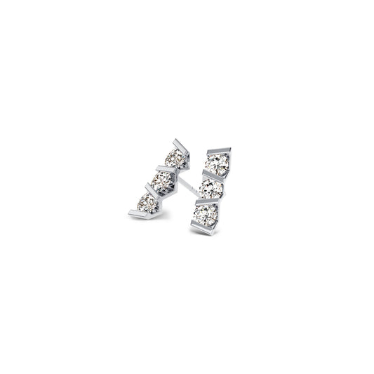Niessing Vivida Ohrstecker - N404943-4mm-0.23ct (23ct-pt) aus Platin mit Diamant