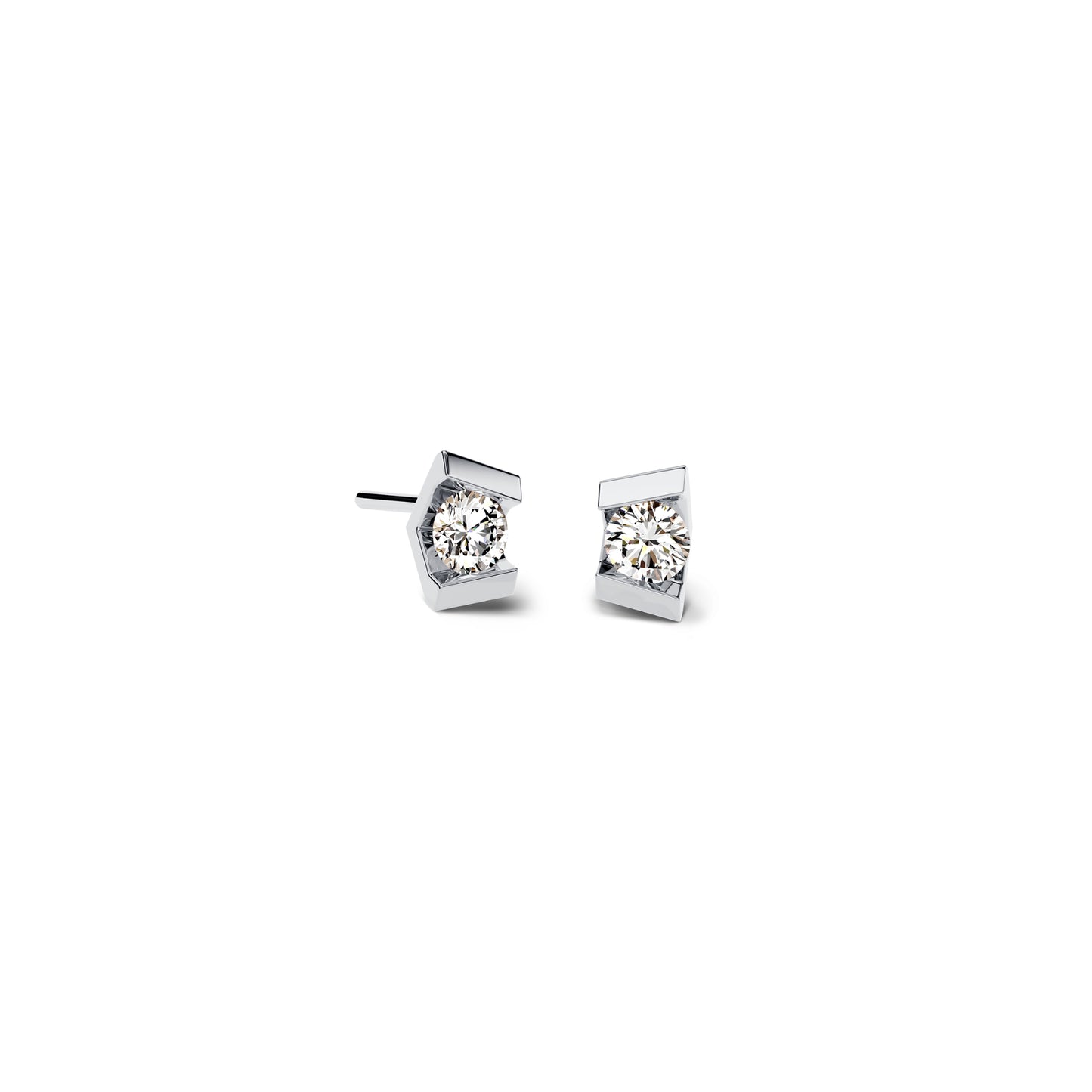 Vivida Ohrstecker, Platin • Diamant von Niessing (N404971-4mm-0.23ct-pt)