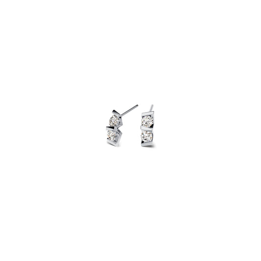 Niessing Vivida Ohrstecker - N404972-2.8mm-0.08ct (08ct-pt) aus Platin mit Diamant