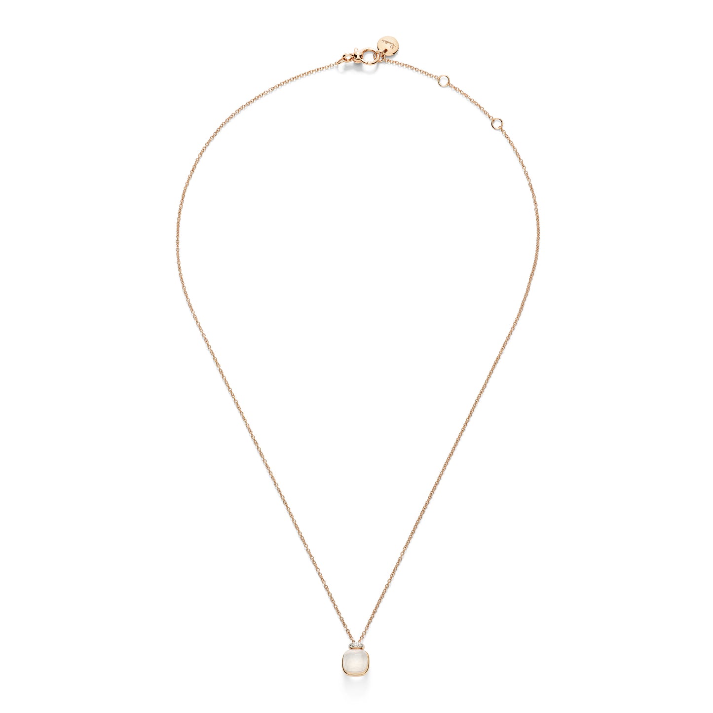 Nudo Halskette mit Anhänger, Bicolor-Gold • Diamant von Pomellato (PCC5020O6WHRDBQLT)