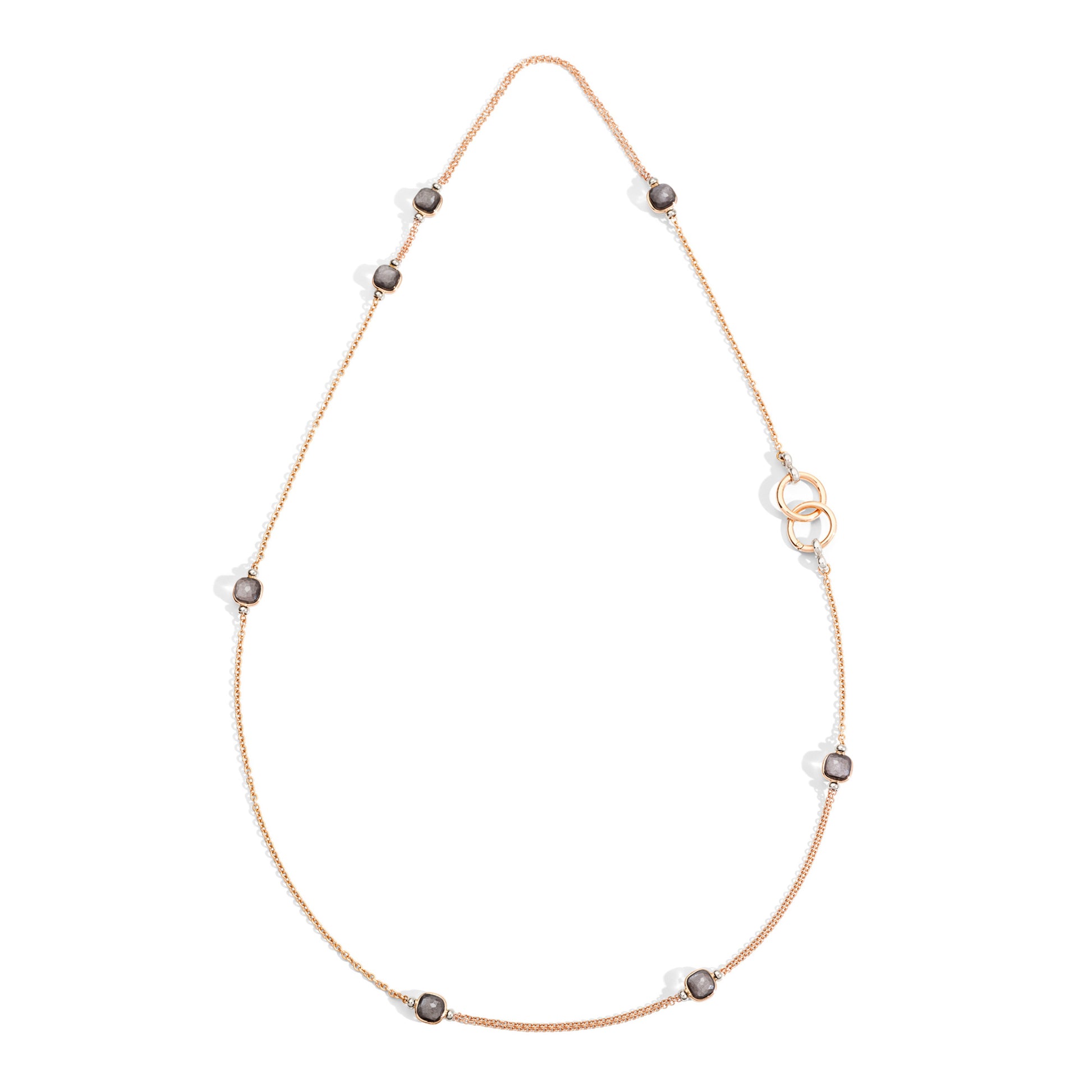 Nudo Halskette, Bicolor-Gold • Obsidian von Pomellato (PCB9052O6000000OS)
