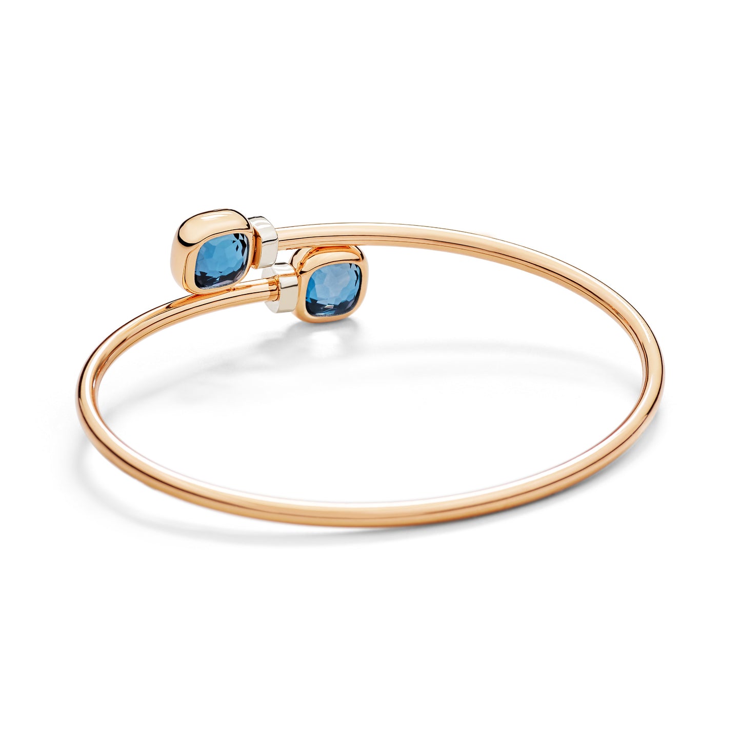 Nudo Mini Armreif, Bicolor-Gold • Diamant • Topas von Pomellato (PBC5020O6WHRDB0TL)