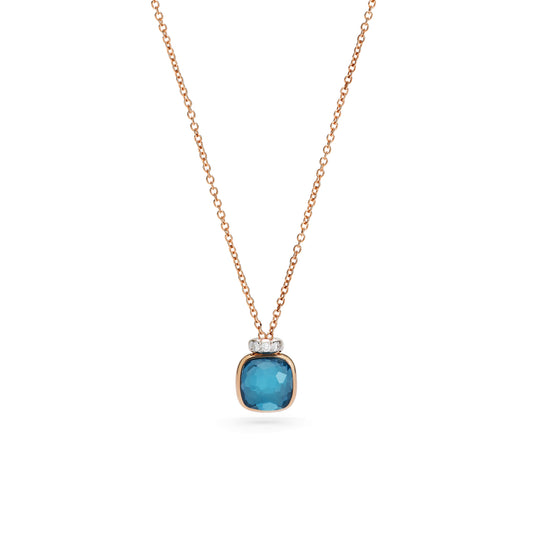 Nudo Mini Halskette mit Anhänger, Bicolor-Gold • Diamant • Topas von Pomellato (PCC5020O6WHRDB0TL)