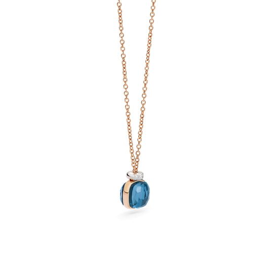 Nudo Mini Halskette mit Anhänger, Bicolor-Gold • Diamant • Topas von Pomellato (PCC5020O6WHRDB0TL)