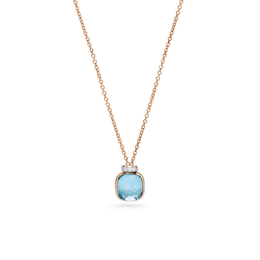 Nudo Mini Halskette mit Anhänger, Bicolor-Gold • Diamant • Topas von Pomellato (PCC5020O6WHRDB0YY)
