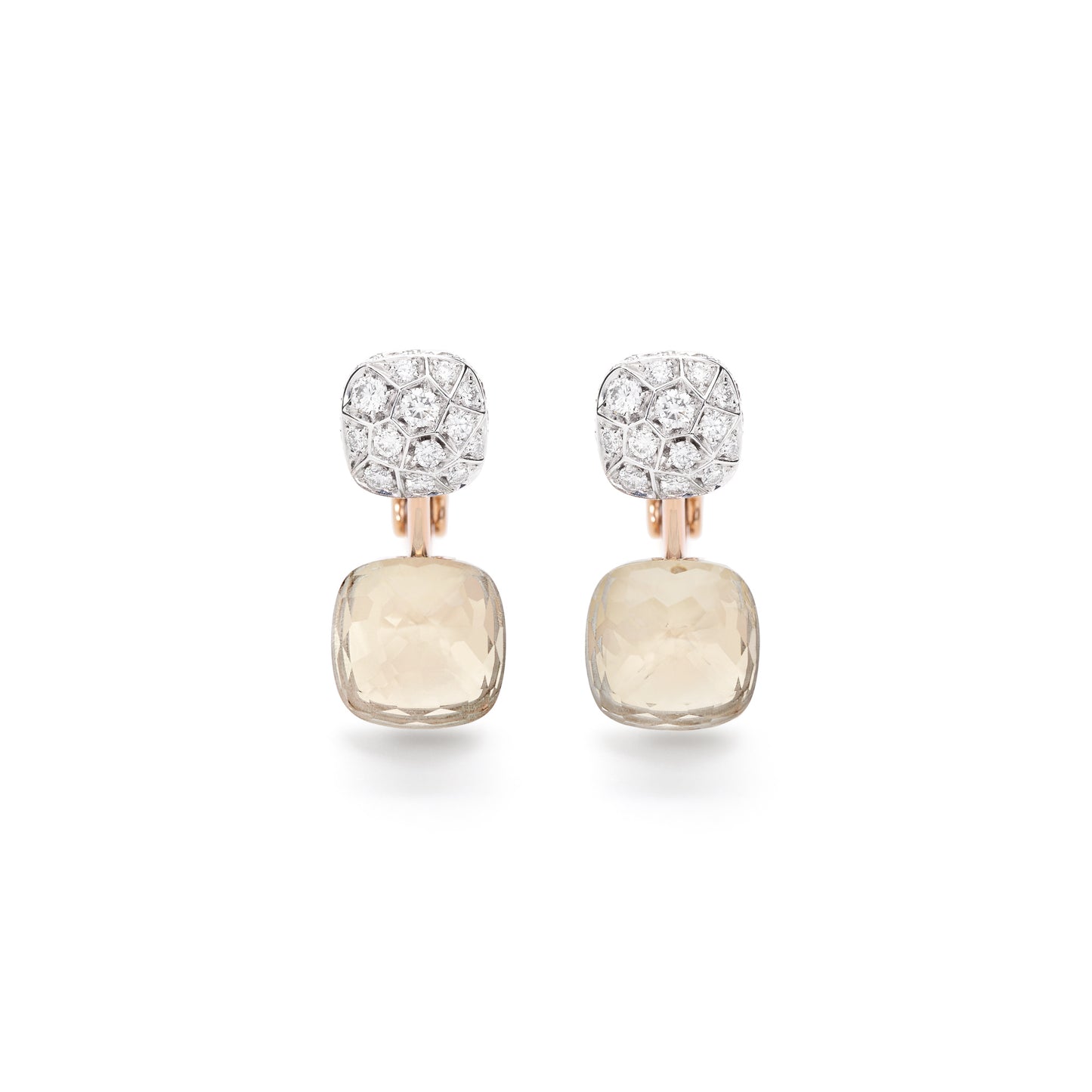 Nudo Ohrringe, Bicolor-Gold • Diamant • Topas von Pomellato (POC4020O6WHRDB0TB) Nudo Ohrringe, Bicolor-Gold • Diamant • Topas von Pomellato (POC4020O6WHRDB0TB)