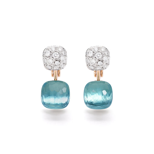 Nudo Ohrringe, Bicolor-Gold • Diamant • Topas von Pomellato (POC4020O6WHRDB0YY)