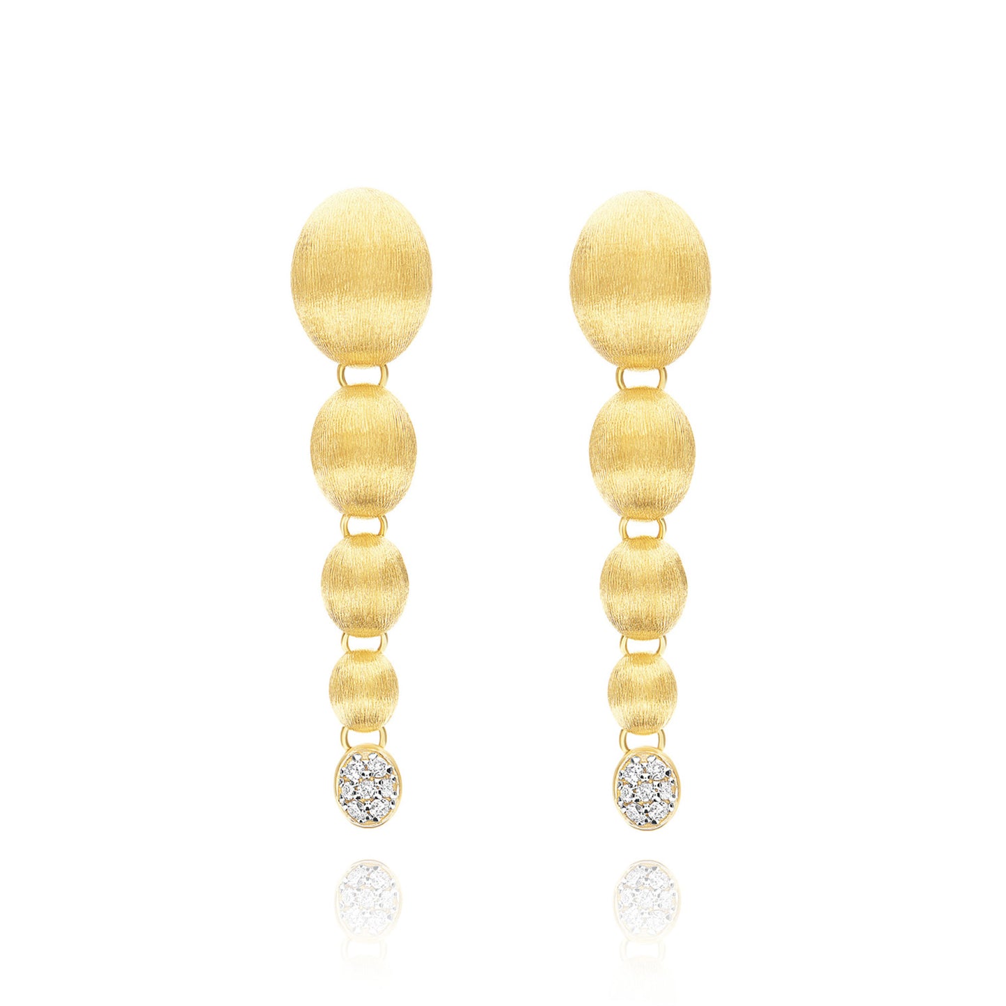 Nuvolette Ohrhänger, Gelbgold • Diamant von Nanis (OS27-538)