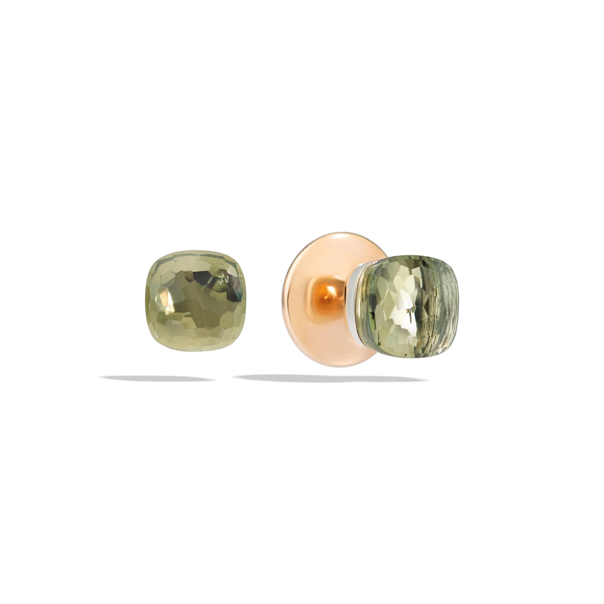 Ohrstecker Nudo, Bicolor-Gold • Prasiolith von Pomellato (POB6010O6000000PA)