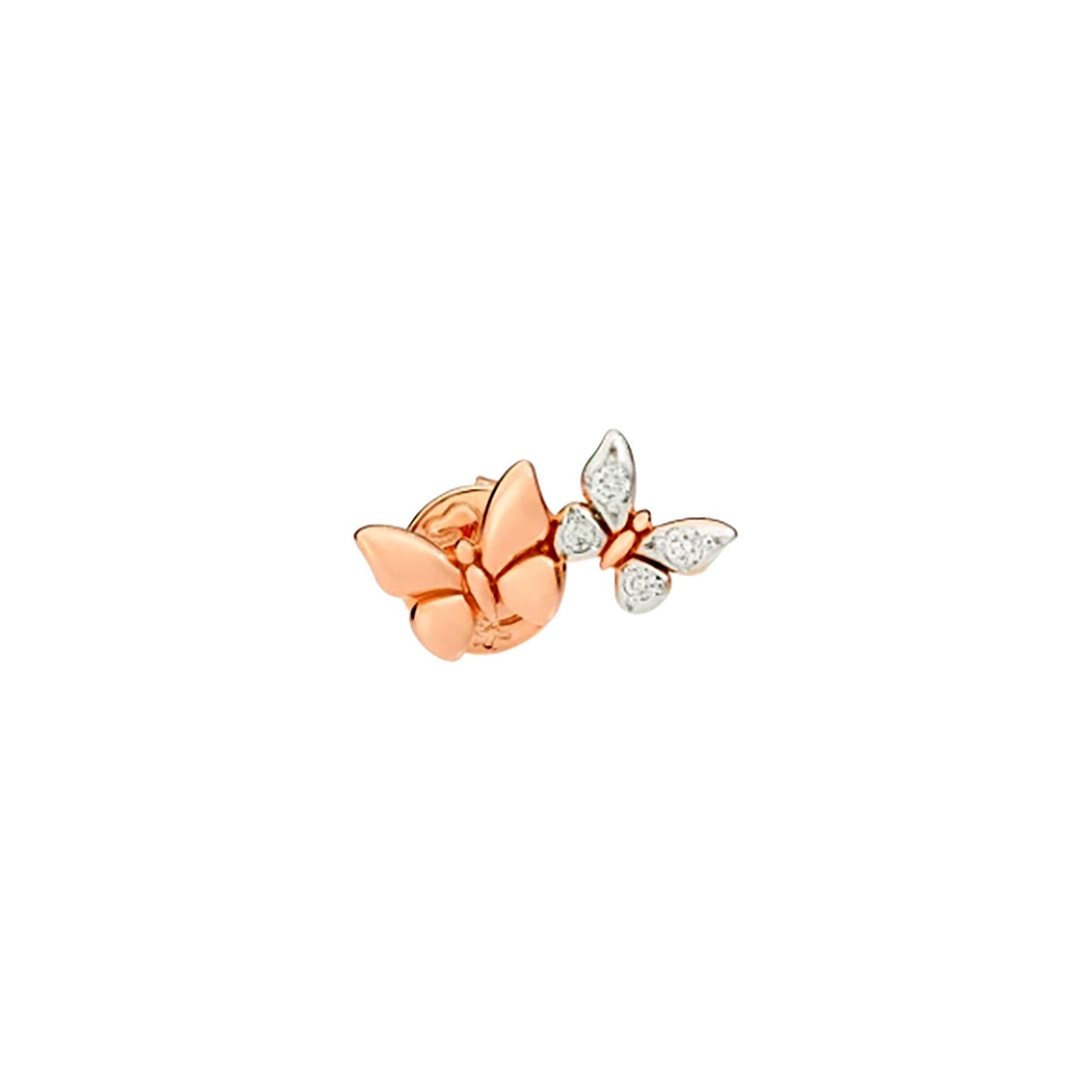 Ohrstecker Schmetterling Precious, Roségold • Diamant von DoDo (DHC2007-LBFLY-DB09R)