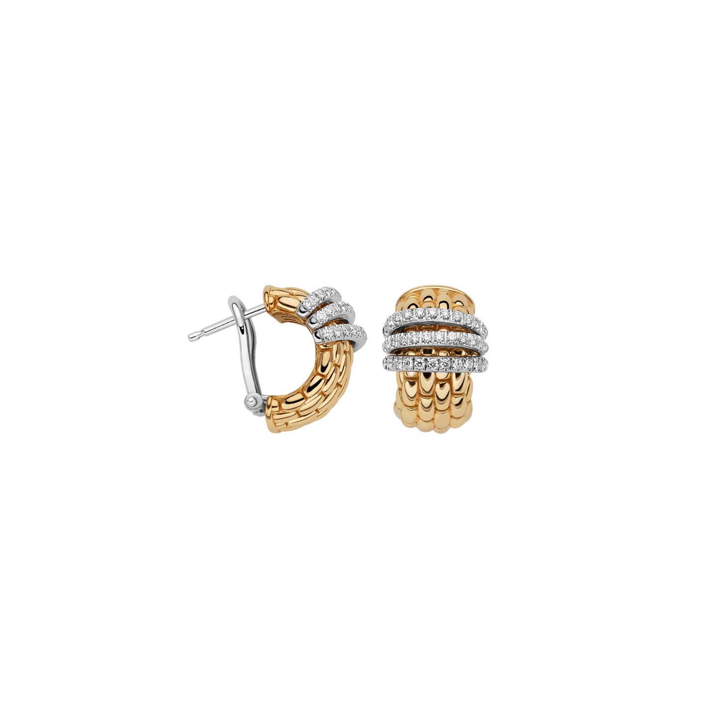 Panorama Ohrhänger, Bicolor-Gold • Diamant von FOPE (58904OX_PB_G_BBB_000)