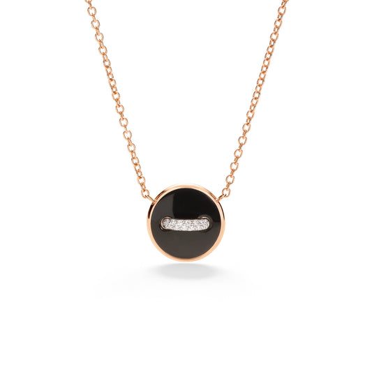 Pom Pom Dot Halskette, Roségold • Diamant • Onyx von Pomellato (PCC4030O7WHRDB0ON)