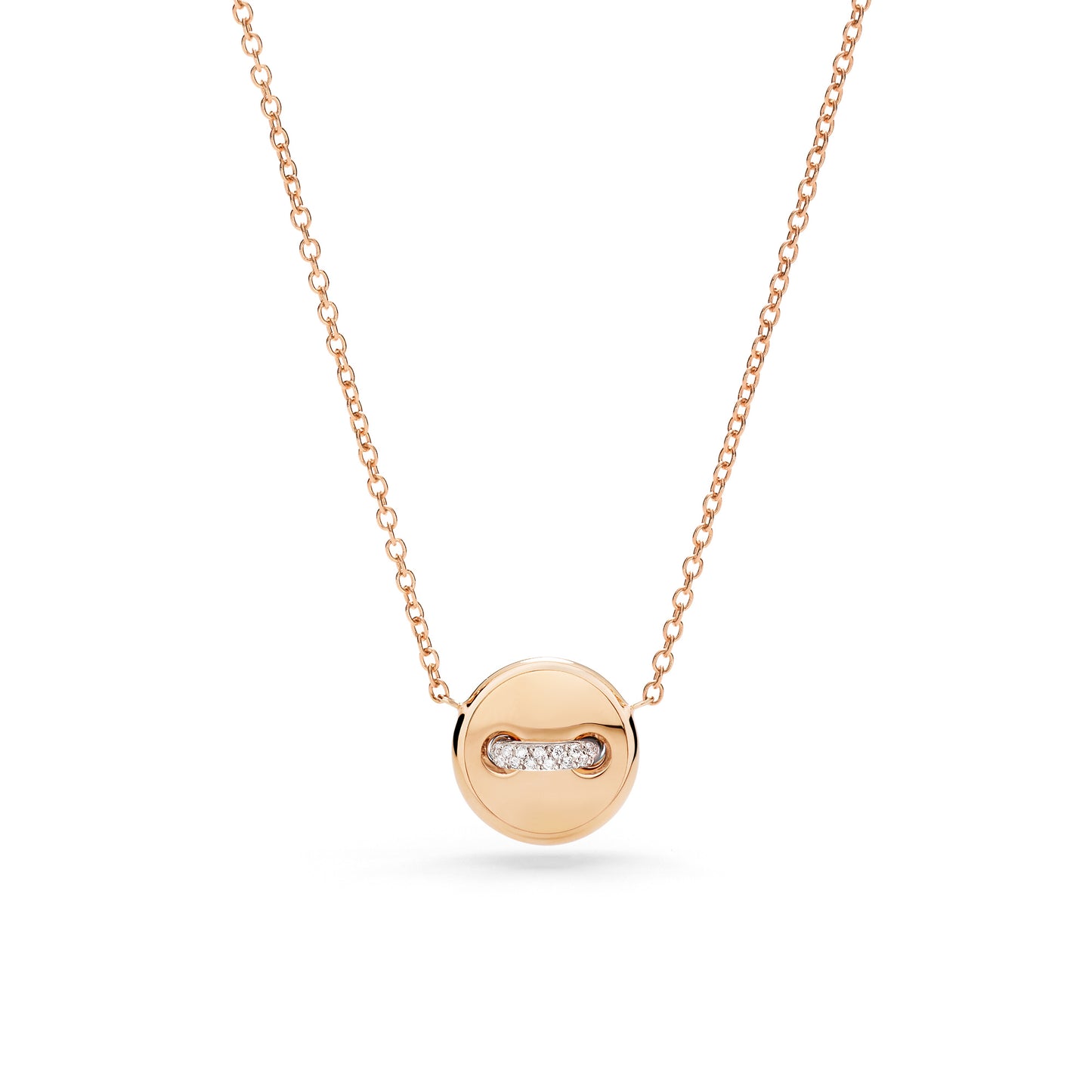 Pom Pom Dot Wendbare Halskette, Bicolor-Gold • Diamant • Türkis von Pomellato (PCC5031O7WHRDB0TU)