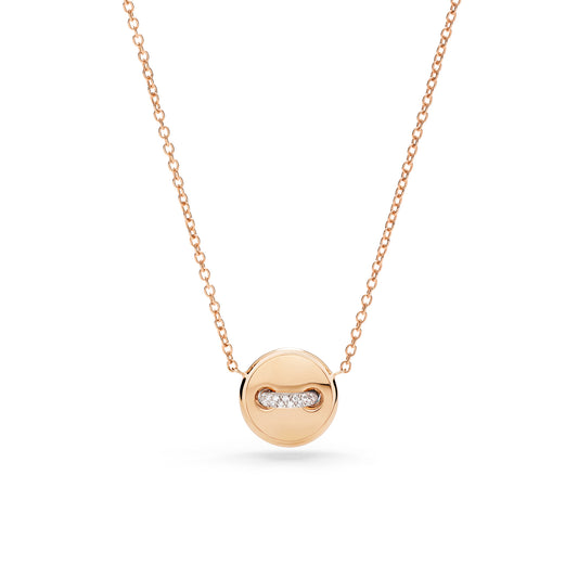 Pom Pom Dot Wendbare Halskette, Bicolor-Gold • Diamant • Türkis von Pomellato (PCC5031O7WHRDB0TU)