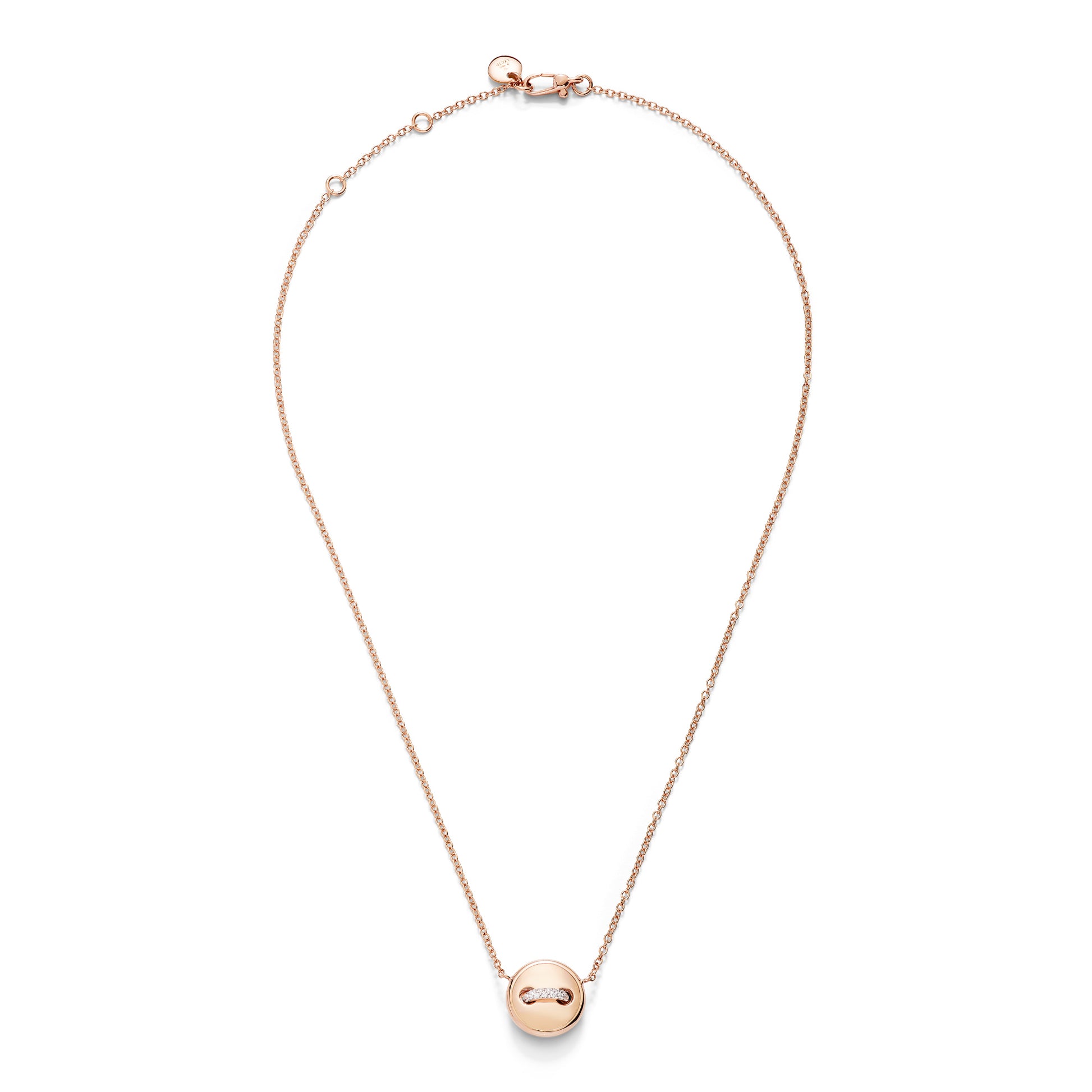 Pom Pom Dot Wendbare Halskette, Bicolor-Gold • Diamant • Türkis von Pomellato (PCC5031O7WHRDB0TU)