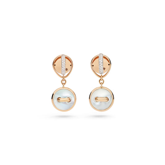 Pom Pom Dot Wendbare Ohrringe, Bicolor-Gold • Edelsteine von Pomellato (POC5030O7WHRDB0MY)