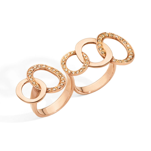 Pomellato Brera Ring (PAC0070O7000DBR00) aus Roségold mit Diamant