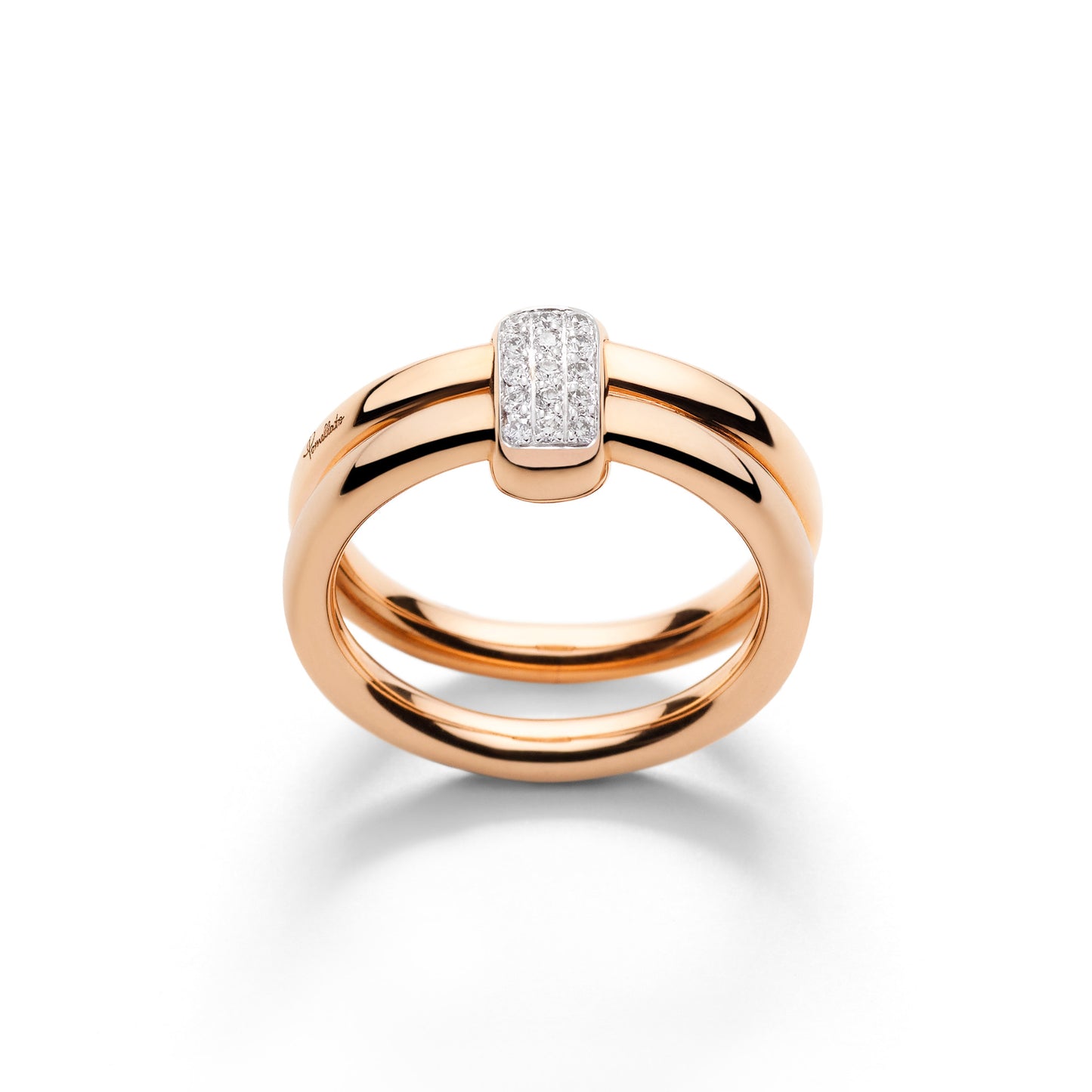 Pomellato Together Ring, Roségold • Diamant von Pomellato (PAC4012O7WHRDB000)