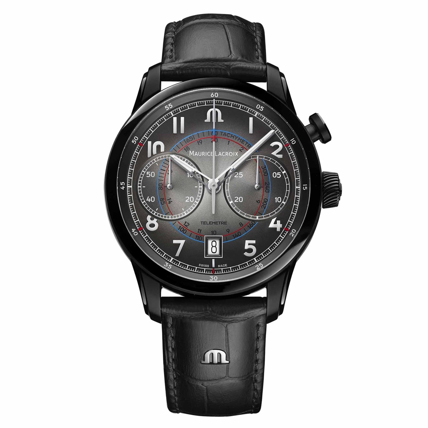 Pontos Chronograph Monopusher 41 mm, Leder von Maurice Lacroix (PT6428-DLB01-320-2)