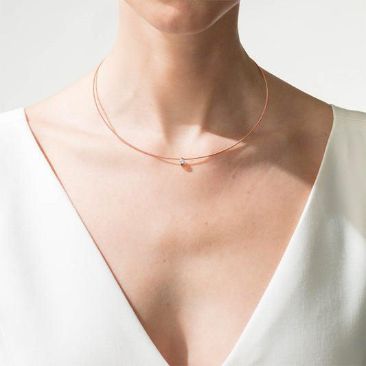 Princess Anhänger von Niessing (N363960-6.8mm-0.23ct-cr)