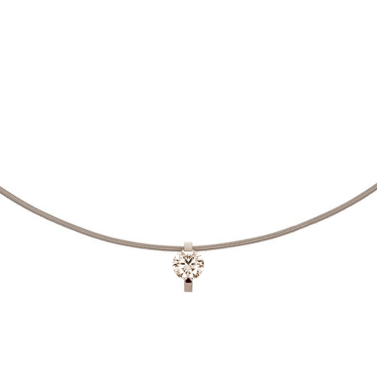 Princess Anhänger • Diamant von Niessing (N363960-8.6mm-0.5ct-cinnamon-fg)