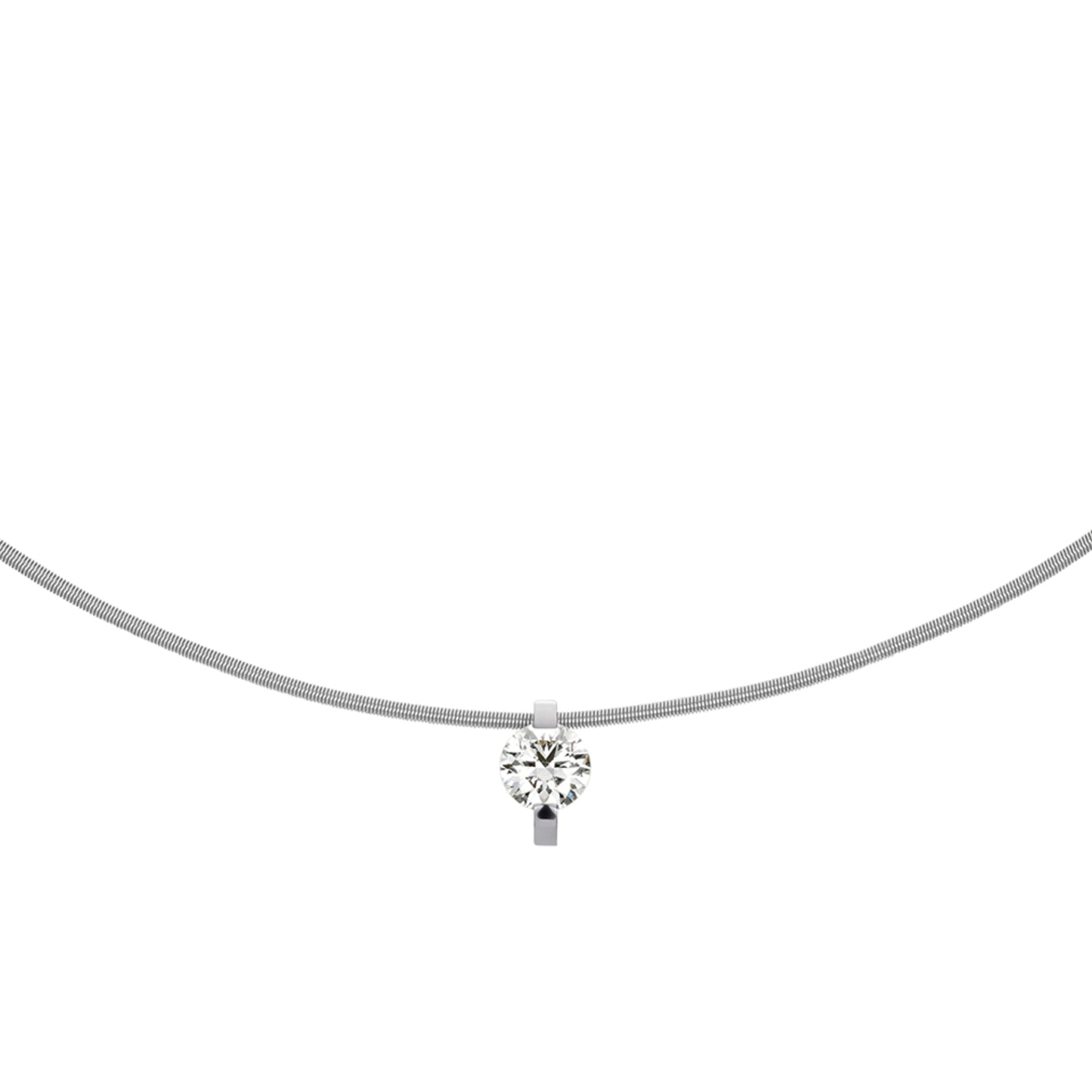 Princess Anhänger , Platin • Diamant von Niessing (N363960-8.6mm-0.5ct-pt)