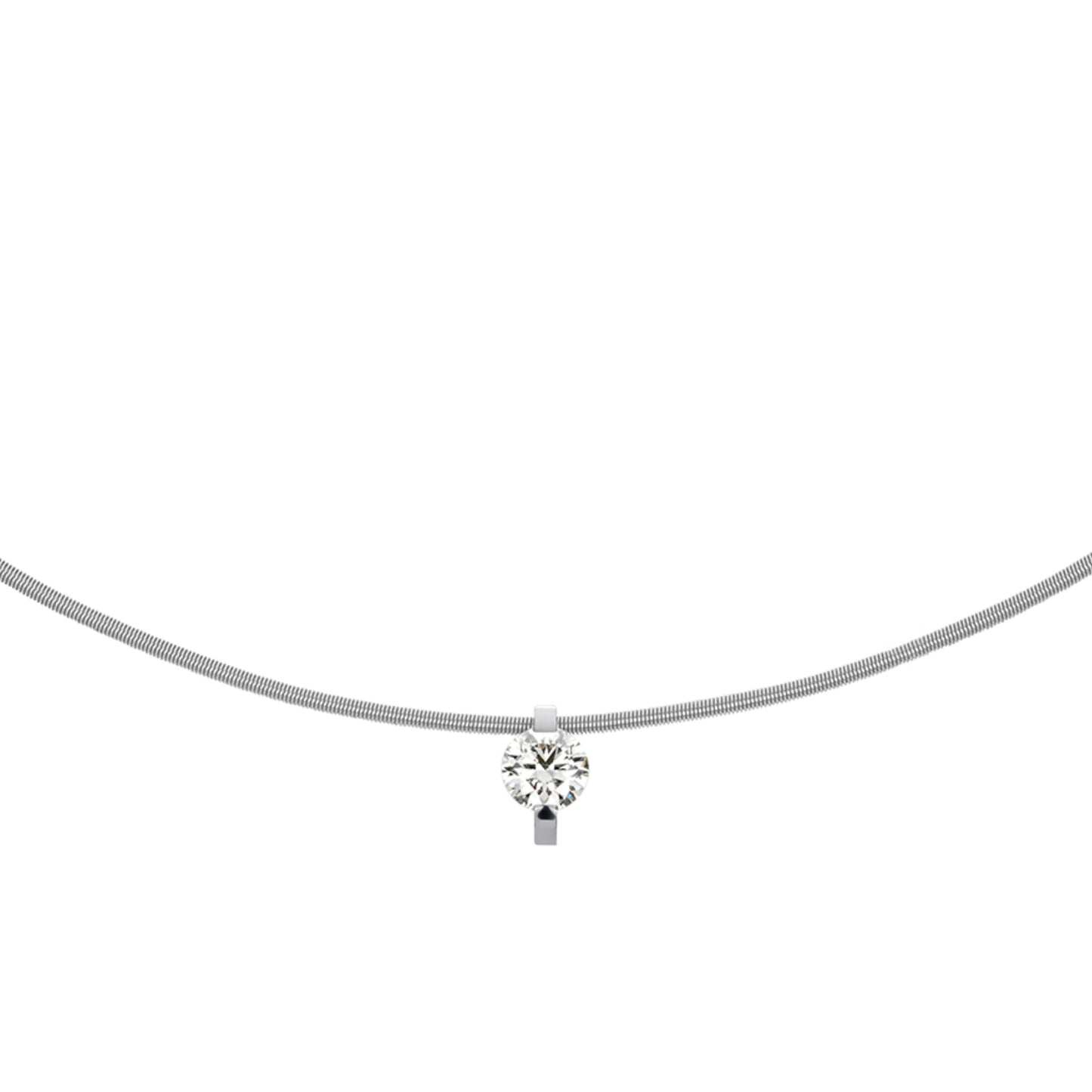 Princess Anhänger , Platin • Diamant von Niessing (N363960-8mm-0.4ct-pt)