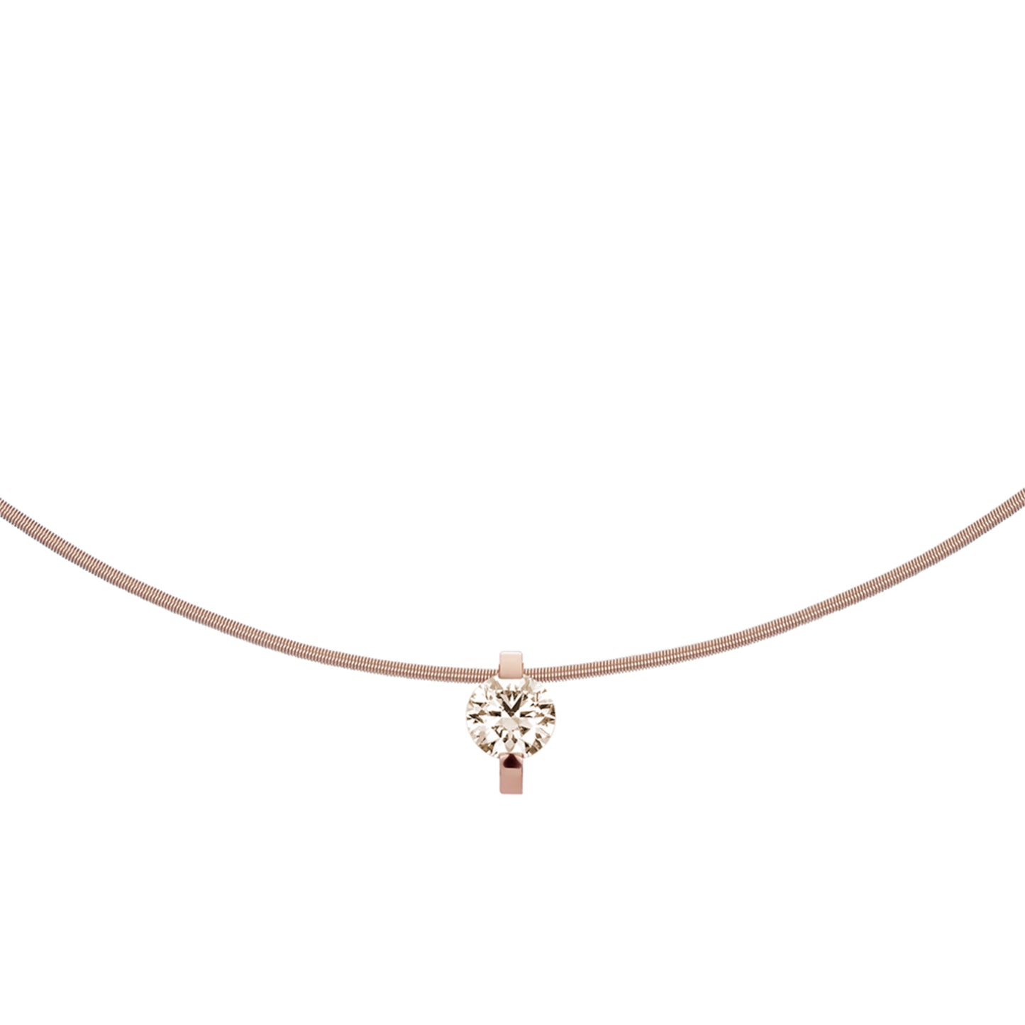 Princess Anhänger • Diamant von Niessing (N363960-9mm-0.7ct-cinnamon-rw)
