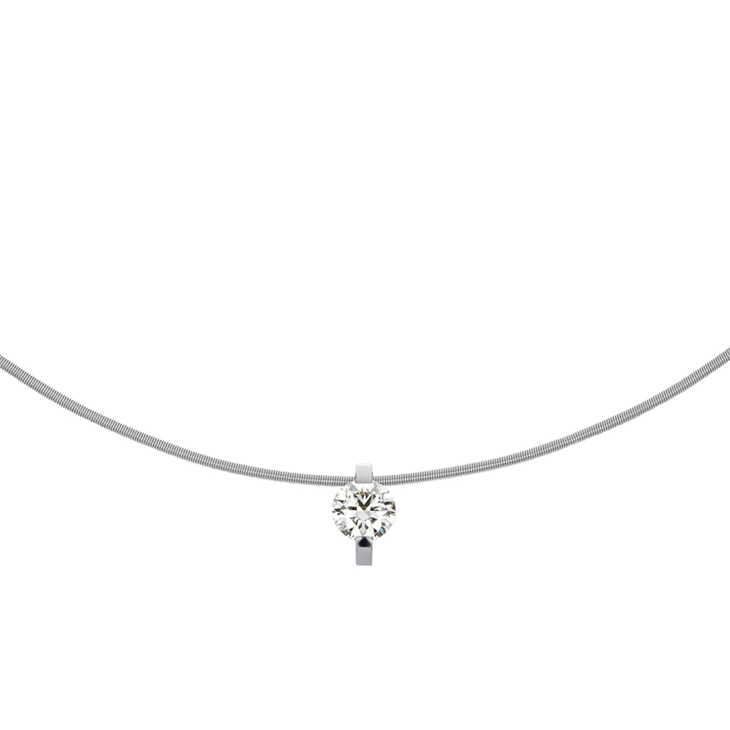 Princess Anhänger , Platin • Diamant von Niessing (N363960-9mm-0.7ct-pt)