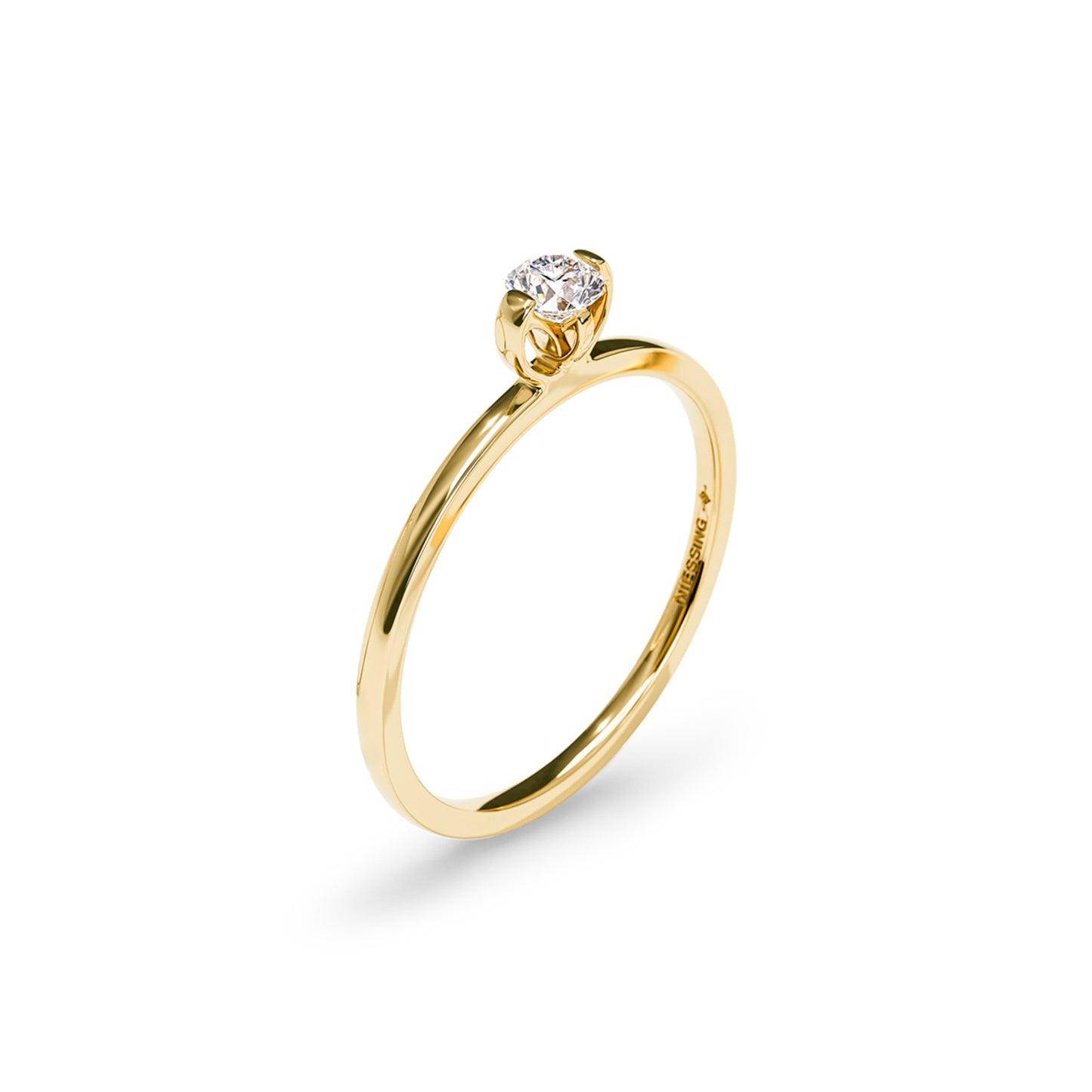 Princess C Ring • Diamant von Niessing (N381960-0.14ct-gloss-cy)