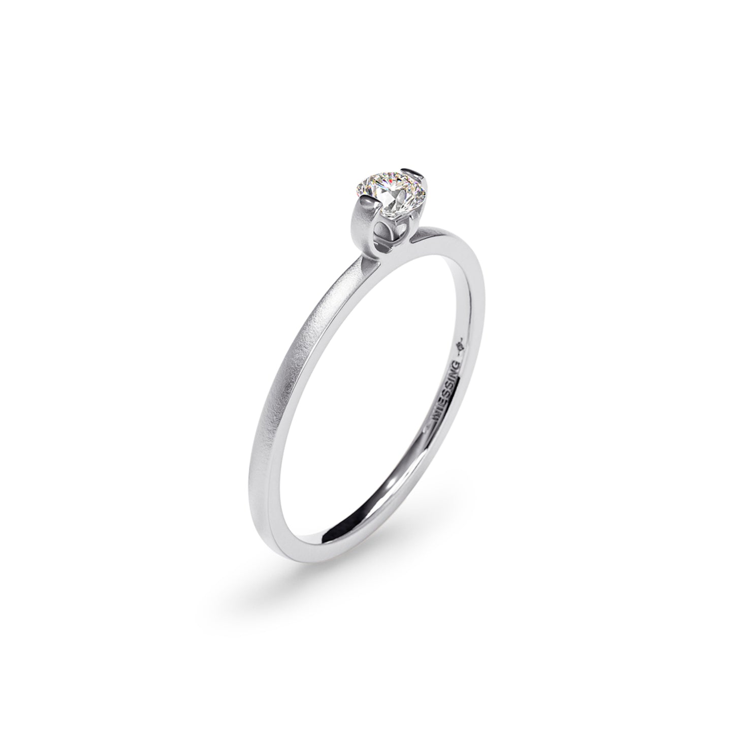Princess C Ring, Platin • Diamant von Niessing (N381960-0.18ct-velvet-pt)