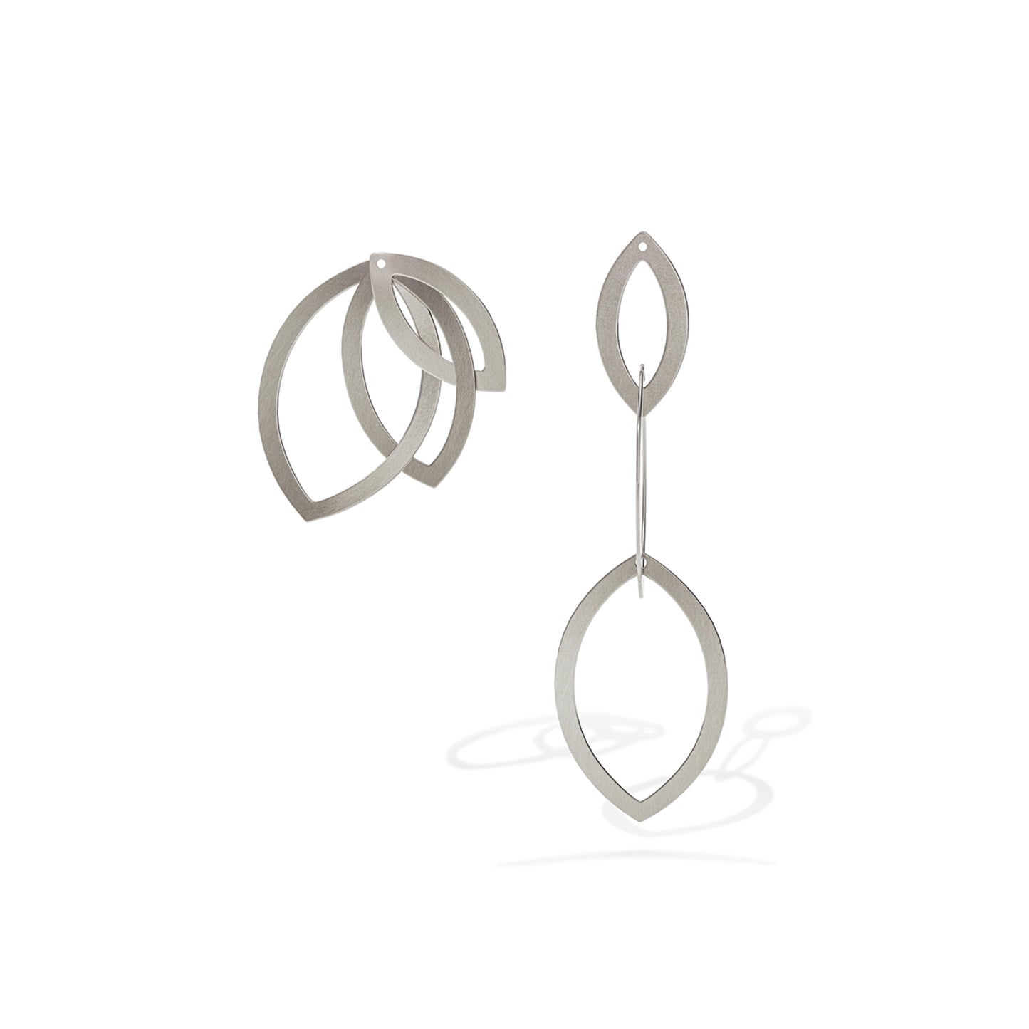 Quinta Navette Ohrhänger von Niessing (N224018-53.5mm-fg)