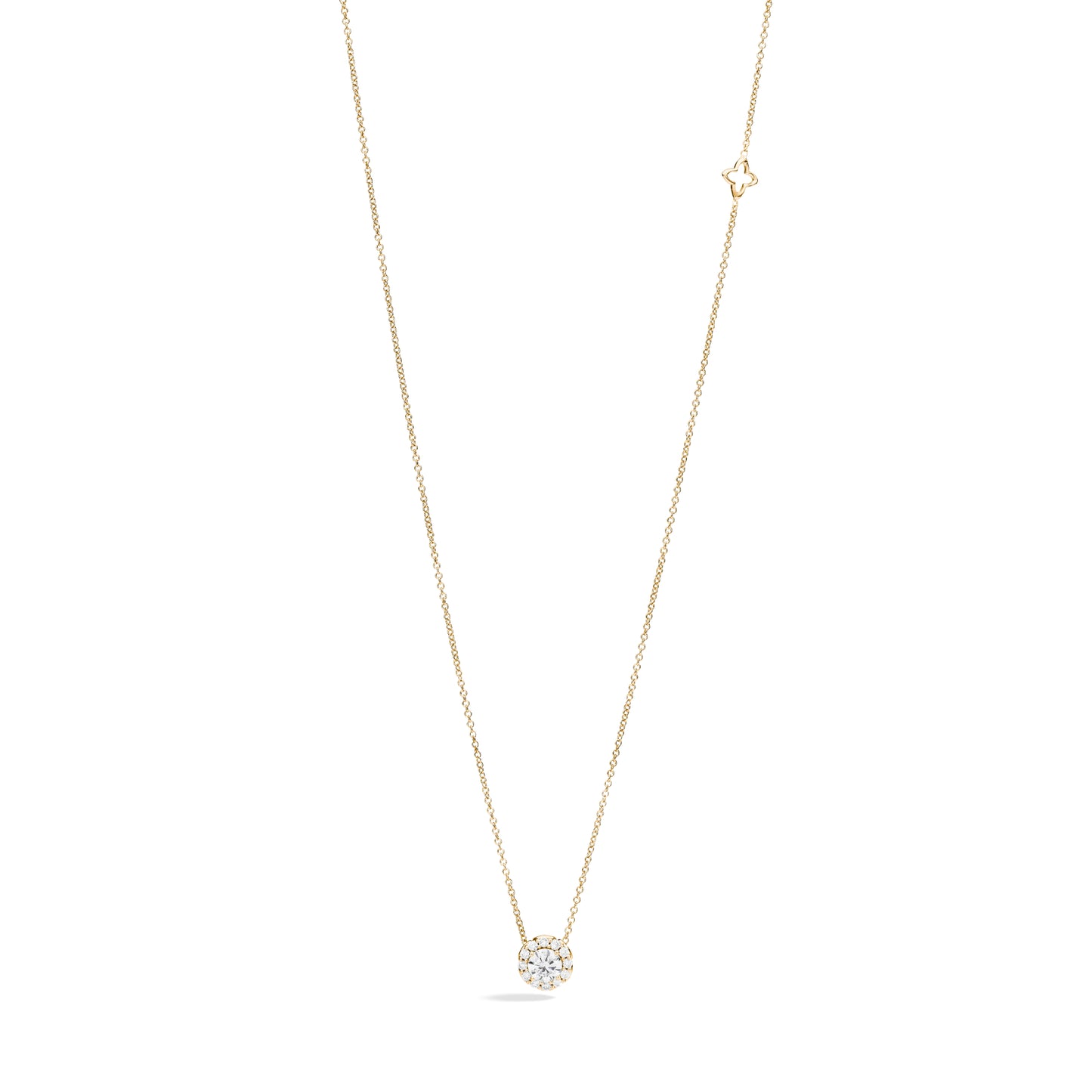 Anniversary Anhänger mit Halskette, Gelbgold • Diamant von Recarlo (P01SC018/G040)