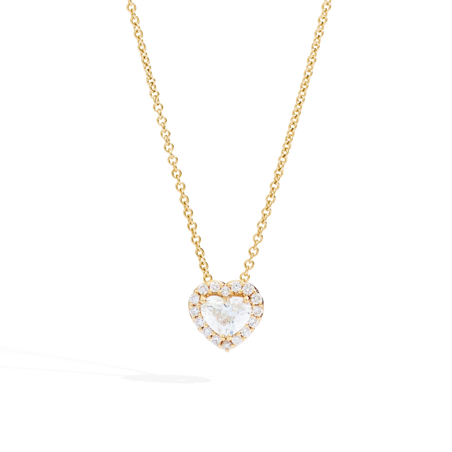 Anniversary Love Halskette, Gelbgold • Diamant von Recarlo (P67SC022/G039)