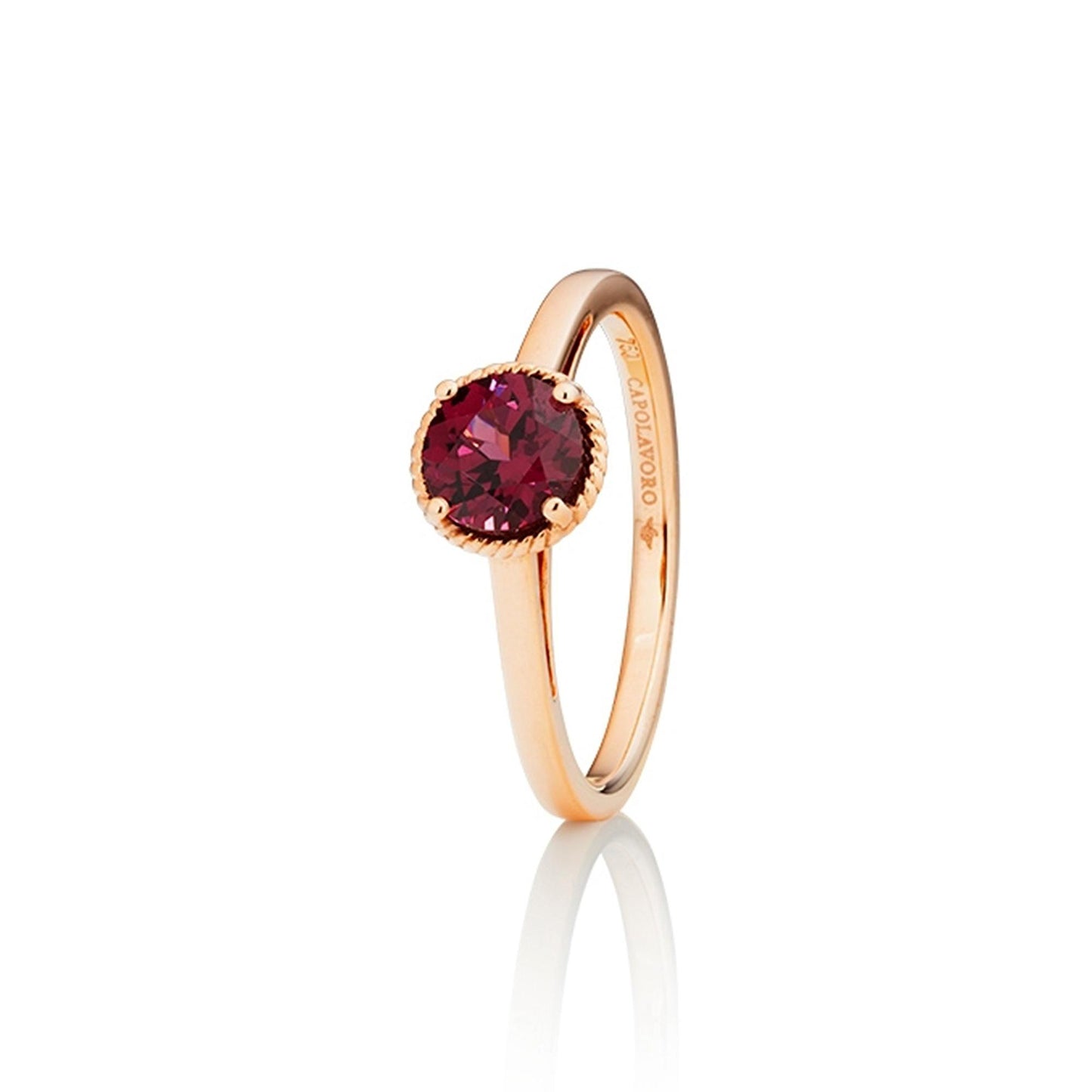 Ring Amore Mio, Roségold • Rhodolith von Capolavoro (RI9RHO02691)