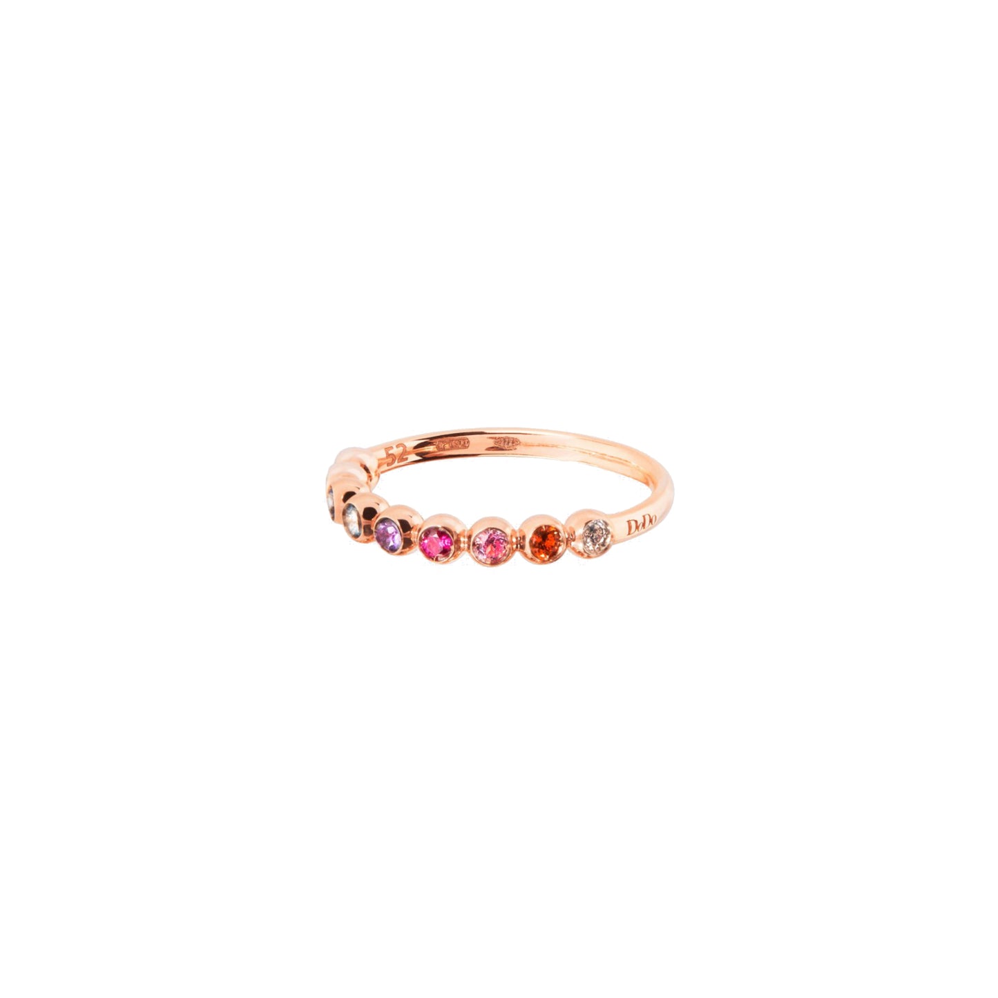 Ring Bollicine, Roségold • Edelsteine von DoDo (DAC3005-BOLLI-VA09R)